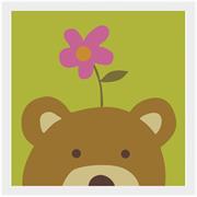 COLOURME - Paint By Numbers 20Cm X 20Cm - bear with flower