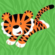 COLOURME - Paint By Numbers 20Cm X 20Cm - tiger