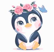 COLOURME - Paint By Numbers 20Cm X 20Cm - penguin