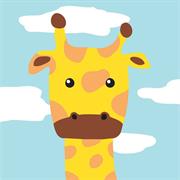 COLOURME - Paint By Numbers 20Cm X 20Cm - giraffe