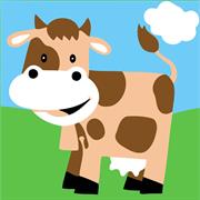 COLOURME - Paint By Numbers 20Cm X 20Cm - cow