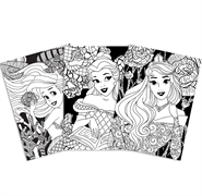 Velvet Art Poster - Disney Princesses Ariel, Aurora & Belle
