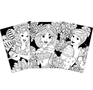 Velvet Art Poster - Disney Princesses Cinderella, Snow White, & Jasmine
