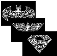 Velvet Art Poster - Justice League 3 Pack