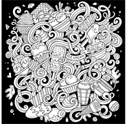 COLOURME - Velvet Art Poster - Icecream - Square 29.7 x 29.7cm 350gsm