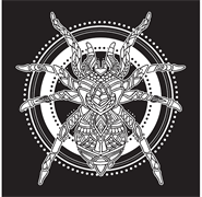 COLOURME - Velvet Art Poster - Spider - Square 29.7 x 29.7cm 350gsm