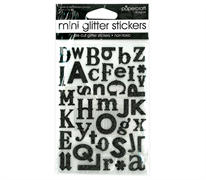 Papercraft Mini Glitter Stickers - Alphabet