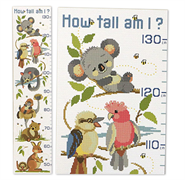 FIONA JUDE - Country Thread Cross Stitch Grow Chartlittle aussie grow chart  21cms x 90cms