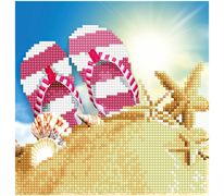 Diamond Art - Flip Flops - 20 x 20cm