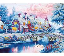 Diamond Dotz Winter Village - 79 x 50cm (31 x 19.7in)