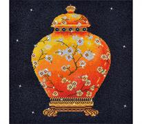 DISCONTINUED - Diamond Dotz Red Vase - 52 x 52cm (20.5 x 20.5in)