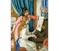 Diamond Dotz Girl's At The Piano (Renoir) - 48 x 66cm (18.9 x 26in)
