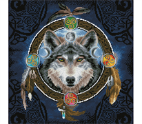 DIAMOND DOTZ - Celtic Wolf Guide - 59.5 x29.5cm (23.4  x 23.4 )