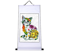 Diamond Dotz Premium Scroll - Flower Puss - 48.5cm x 97cm