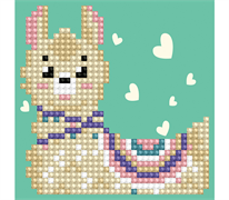 DIAMOND DOTZ - Llama Heart - 9.5 x 9.5cm (3.7 x 3.7in)