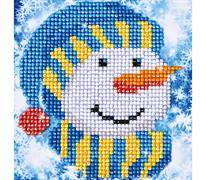 Diamond Dotz Snowman Cap Picture 13.5 x 13.5cm (5.3 x 5.3in)