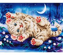 DIAMOND DOTZ - Baby Tiger Roly Poly - 35.5 x 27.9cm (14 x 11in)