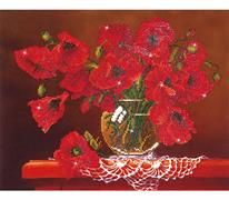 Diamond Dotz Red Poppies 50.8 x 40.6cm (20 x 16in)