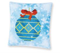 Diamond Dotz Blue Bauble Pillow - 18 x 18cm (7 x 7in)