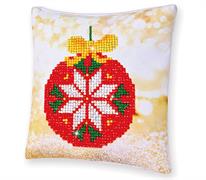 Diamond Dotz Red Bauble Pillow - 18 x 18cm (7 x 7in)