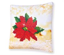 Diamond Dotz Poinsettia Pillow - 18 x 18cm (7 x 7in)