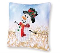 Diamond Dotz Snowman Top Hat Pillow - 18 x 18cm (7 x 7in)