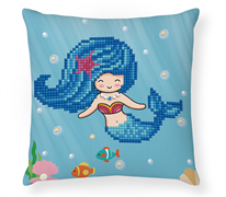 DIAMOND DOTZ - Pearl Swimmer Pillow - 18 x 18cm (7 x 7in) fill not inc.