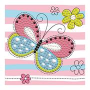 DIAMOND DOTZ - Springtime Butterfly - 10 x 10cm