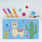 DIAMOND DOTZ - Zippered Pouch Llama Party - 14cm