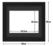 Frame with Framing Mat Board DDF11.B505X385MB
