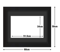 Frame with Framing Mat Board DDF11.B515X340MB