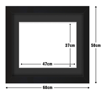 Frame with Framing Mat Board DDF11.B470X370MB