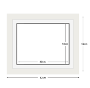 DIAMOND DOTZ - Aperture:40 X 50Cm White/White