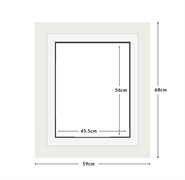 DIAMOND DOTZ - Aperture:45.5 X 56.0Cm White/White