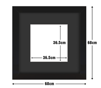 Frame with Framing Mat Board DDF17.B365X365MB