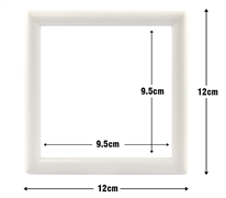 Diamond Dotz Dd1 Frame - White - plastic - 12.1 x 12.1cm