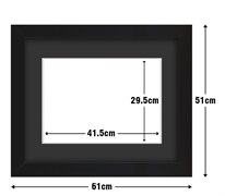 Frame with Framing Mat Board DDF21.B295X415MB