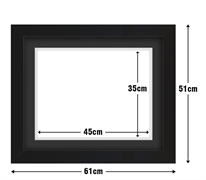 Frame with Framing Mat Board DDF21.B350x450MB