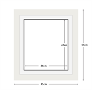 DIAMOND DOTZ - Aperture:36 X 47Cm White/White