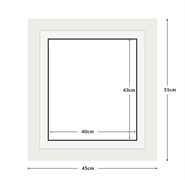 DIAMOND DOTZ - Aperture:40 X 43Cm White/White