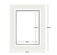 DIAMOND DOTZ - Aperture:46 X 69Cm White/White