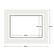 DIAMOND DOTZ - Aperture:66 X 46.5Cm White/White