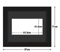 Frame with Framing Mat Board DDF23.B615X315MB