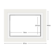DIAMOND DOTZ - Aperture:76 X 29.5Cm White/White