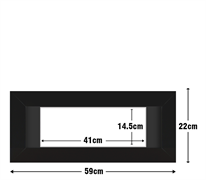 Frame with Framing Mat Board DDF24.B410X145MB
