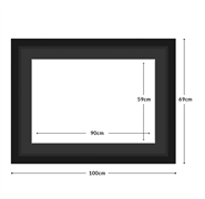 DIAMOND DOTZ - Aperture:90 X 59Cm Black/Black