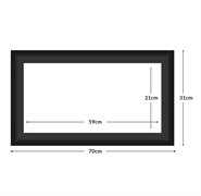 DIAMOND DOTZ - Aperture:59 X 21Cm Black/Black