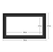 DIAMOND DOTZ - Aperture:86 X 37Cm Black/Black