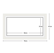 DIAMOND DOTZ - Aperture:86 X 37Cm White/White