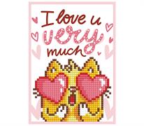 Diamond Dotz Greeting Card - Love You - 12.6 x 17.7cm